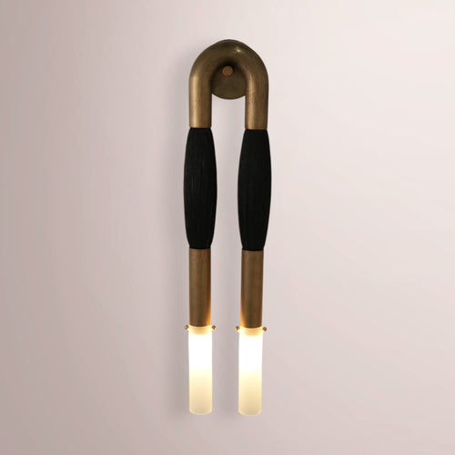 Noble Horsehair Double-Head Sconce