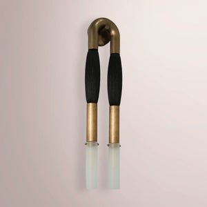 Noble Horsehair Double-Head Sconce