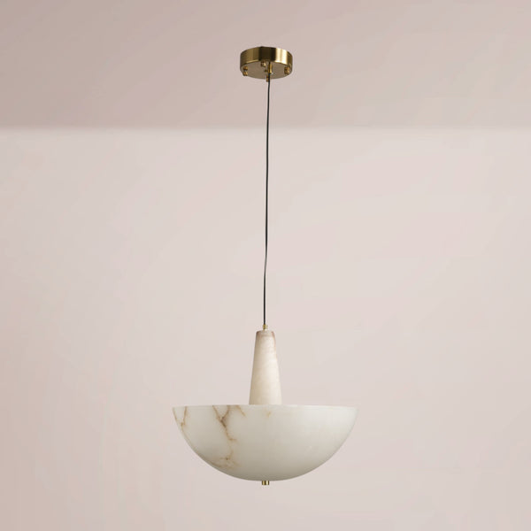 Zorvian Alabaster Halo Chandelier