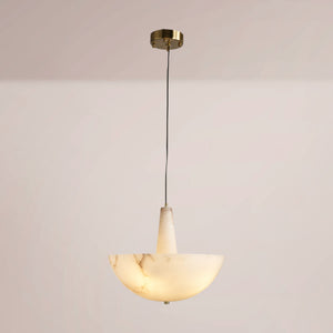 Zorvian Alabaster Halo Chandelier