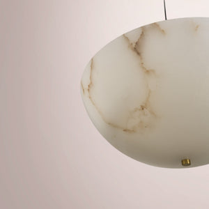 Zorvian Alabaster Halo Chandelier