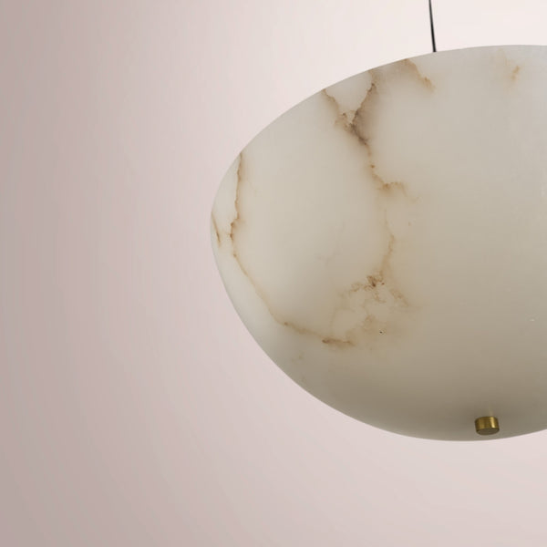 Zorvian Alabaster Halo Chandelier