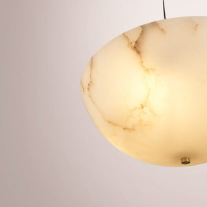 Zorvian Alabaster Halo Chandelier