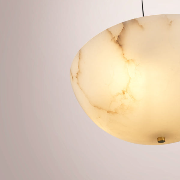 Zorvian Alabaster Halo Chandelier