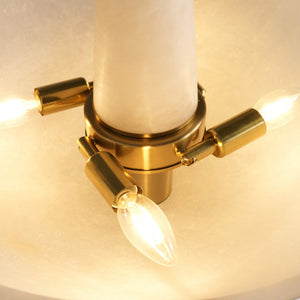Zorvian Alabaster Halo Chandelier