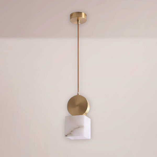 Nerion Disc Alabaster Pendant