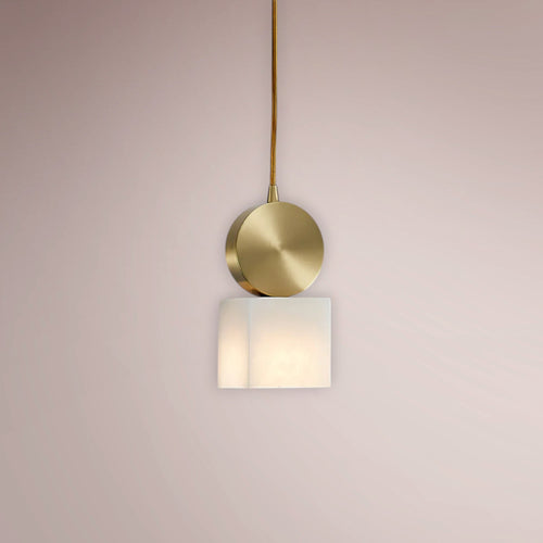 Nerion Disc Alabaster Pendant