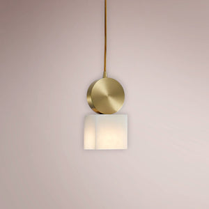 Nerion Disc Alabaster Pendant