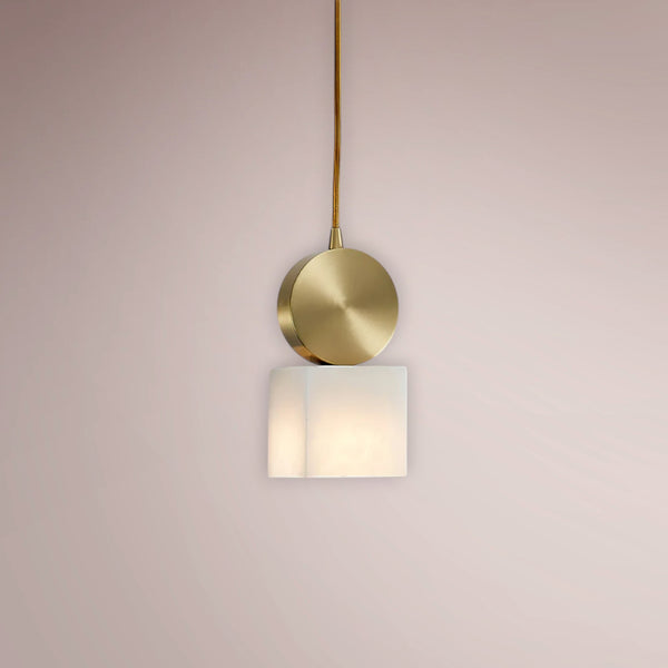 Nerion Disc Alabaster Pendant