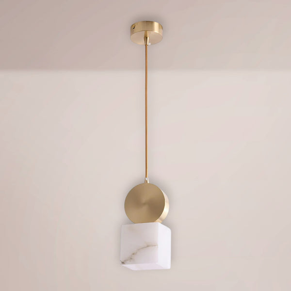 Nerion Disc Alabaster Pendant
