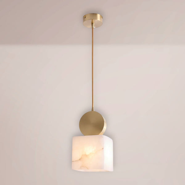 Nerion Disc Alabaster Pendant
