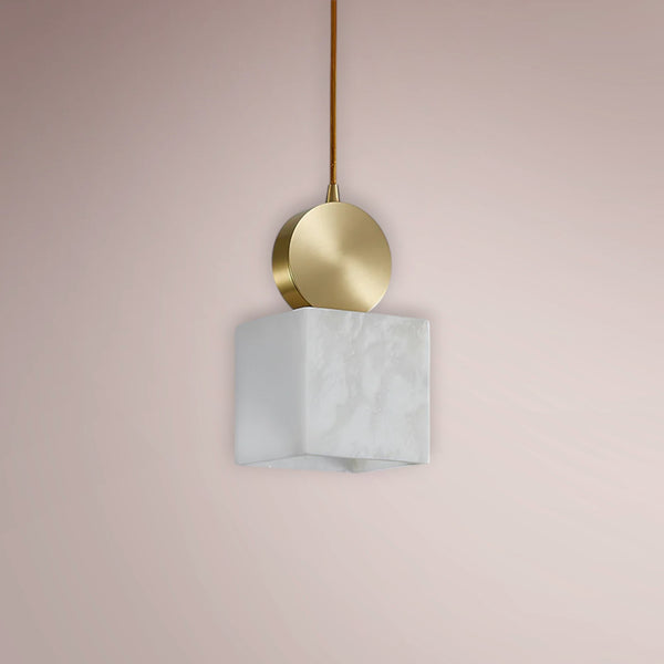 Nerion Disc Alabaster Pendant