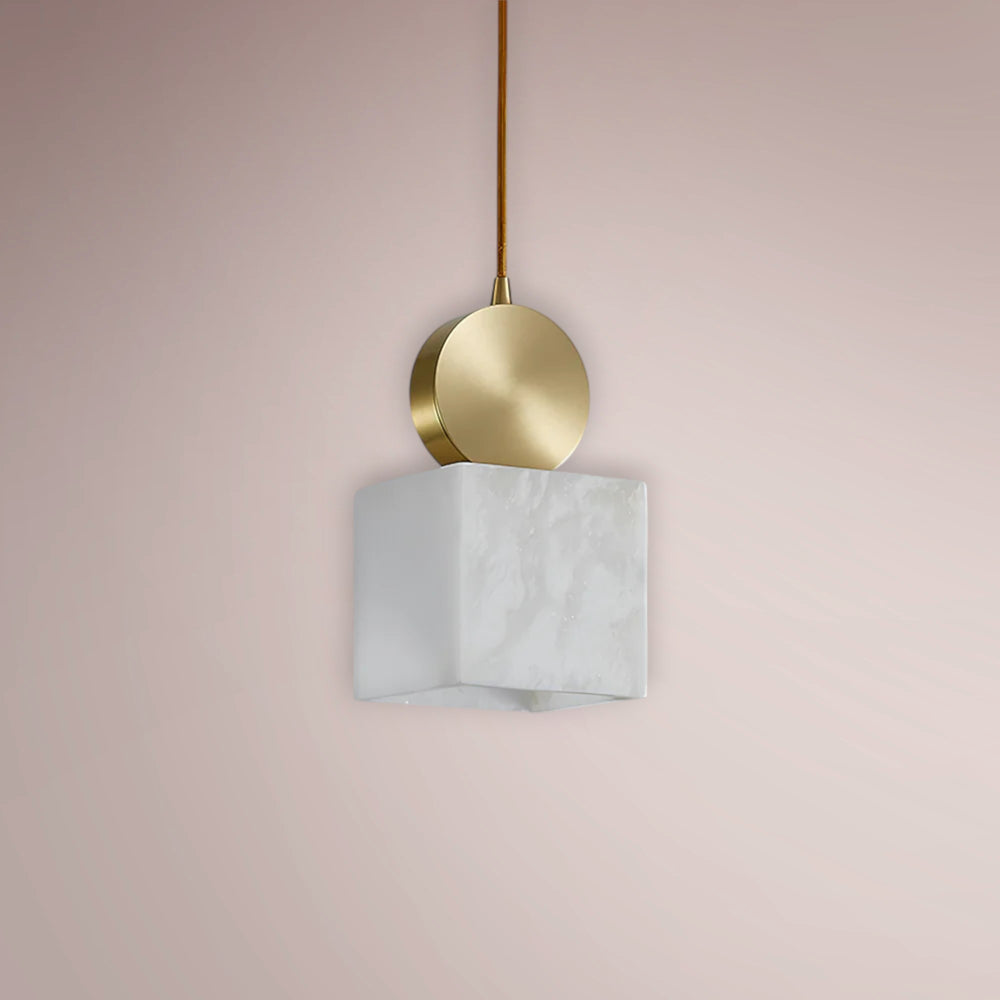 Nerion Disc Alabaster Pendant