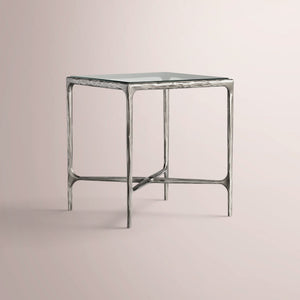 Calix Glass Square Drink Side Table