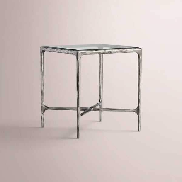Calix Glass Square Drink Side Table