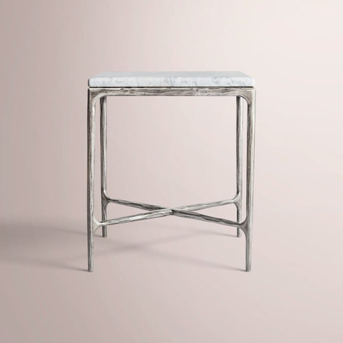 Calix Marble Square Side Table & Drink Table