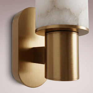 Harlen Sconce in Alabaster