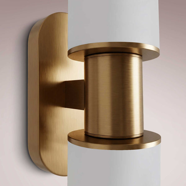 Harlen Double Sconce in Milk