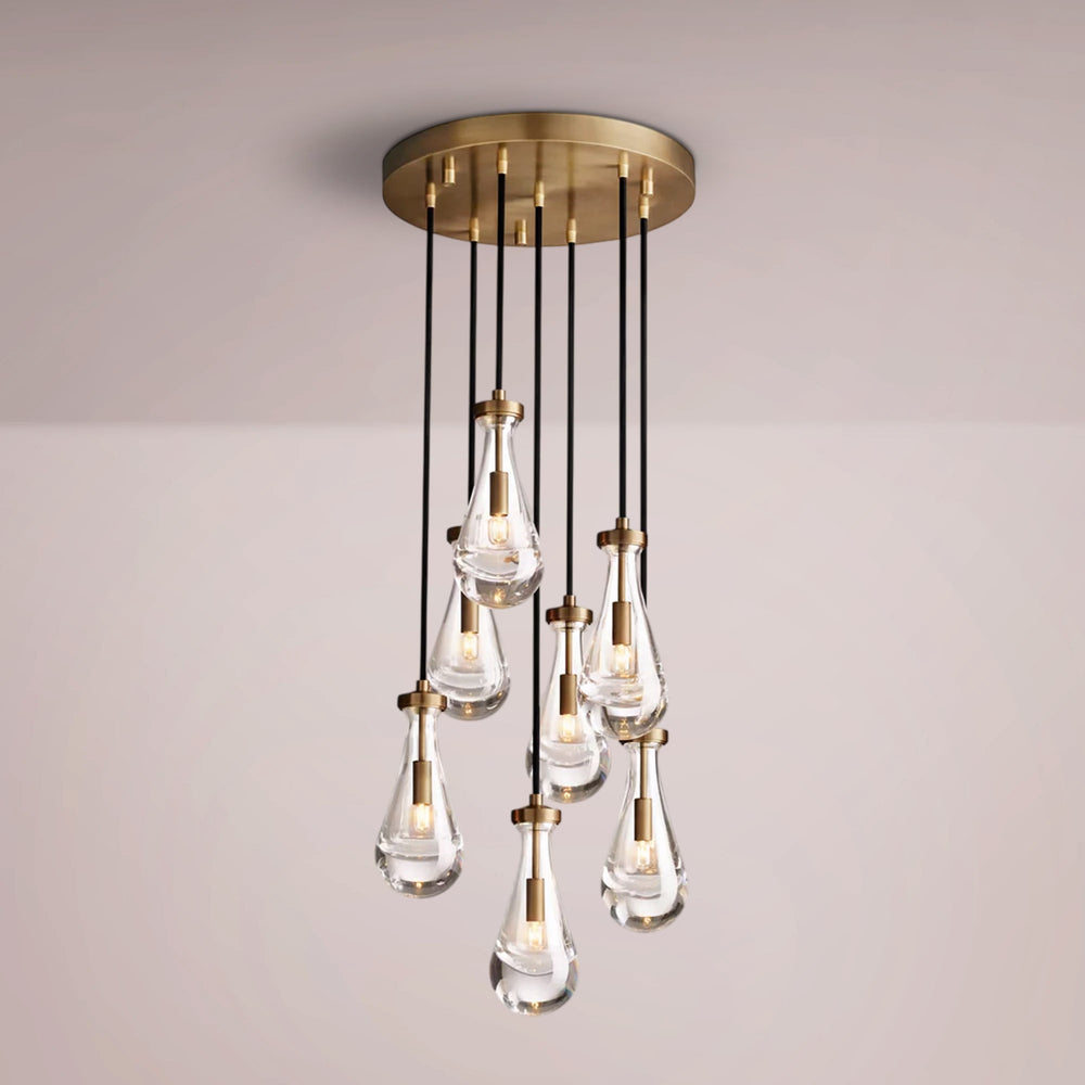 Water Drop Round Chandelier