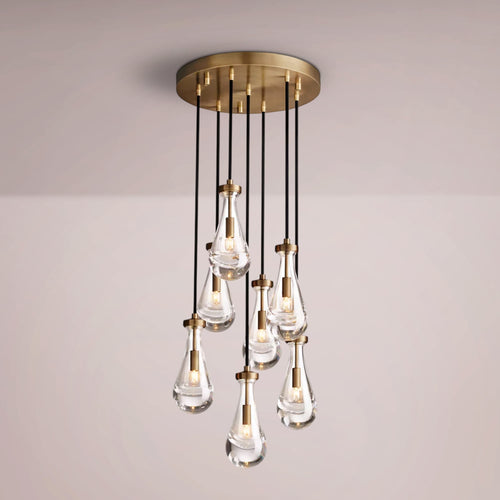 Water Drop Round Chandelier