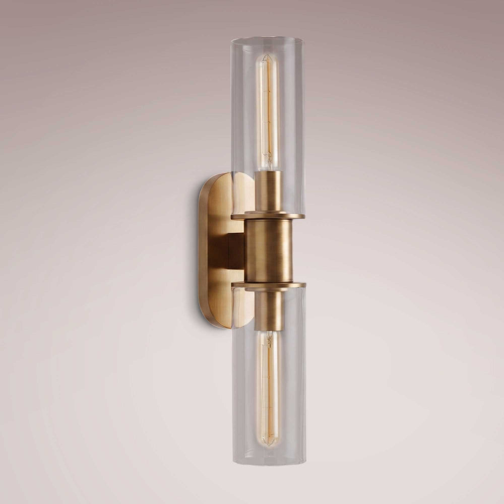 Harlen Double Sconce in Clear