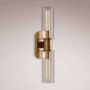 Harlen Double Sconce in Clear