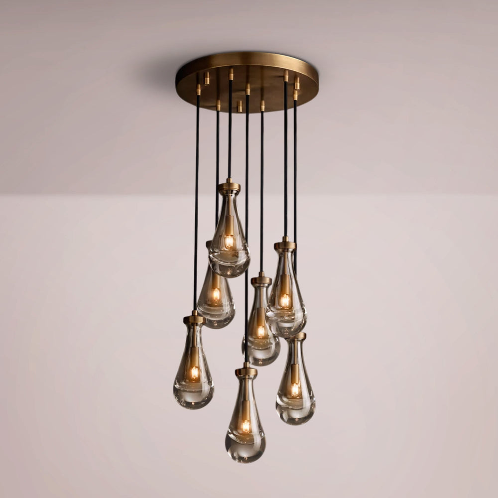 Water Drop Round Chandelier