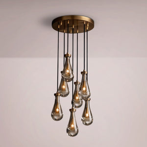 Water Drop Round Chandelier