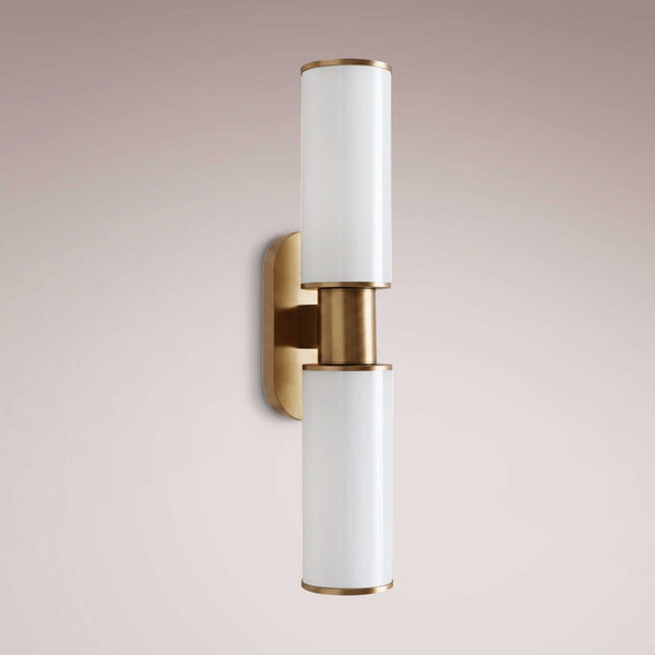 Harlen Double Sconce in Milk