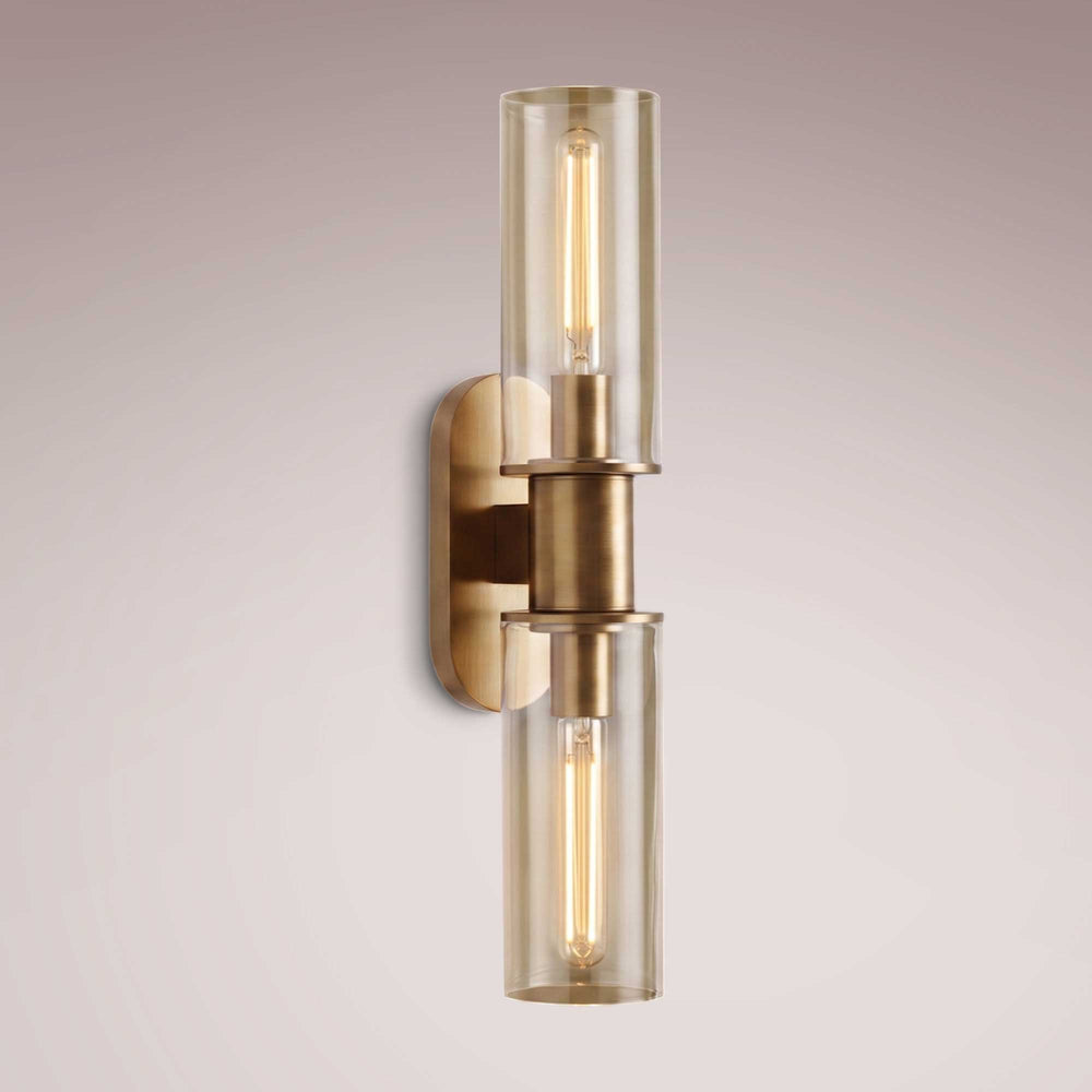 Harlen Double Sconce in Clear