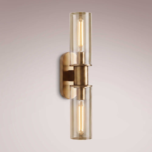 Harlen Double Sconce in Clear