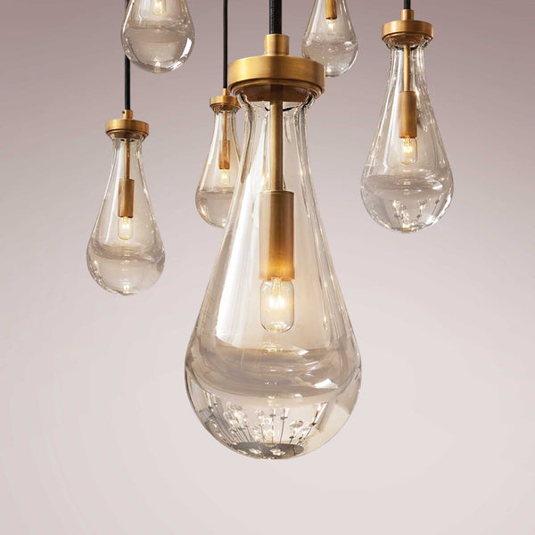 Water Drop Round Chandelier