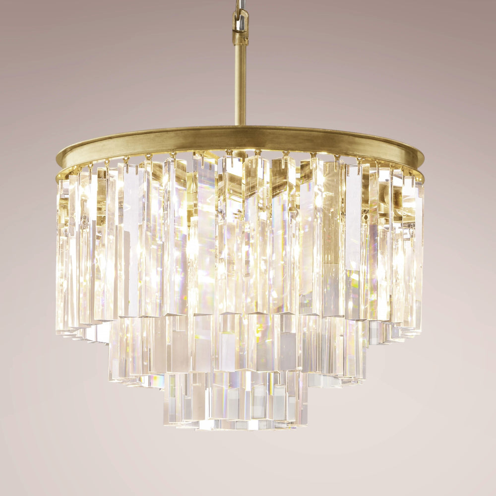 1920s Opernturm Round Chandelier