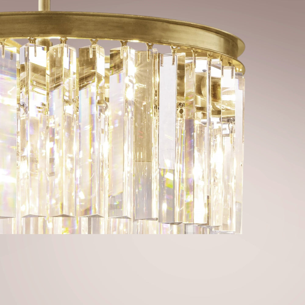 1920s Opernturm Round Chandelier