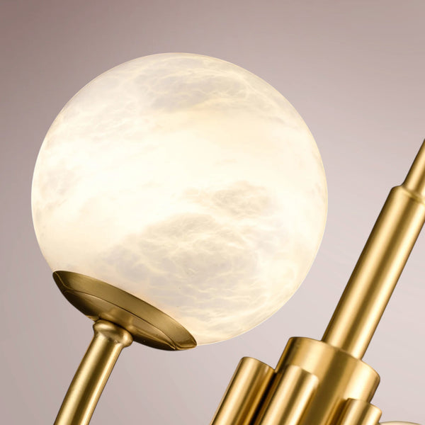 Orlienne Alabaster Globe Chandelier