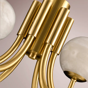 Orlienne Alabaster Globe Chandelier