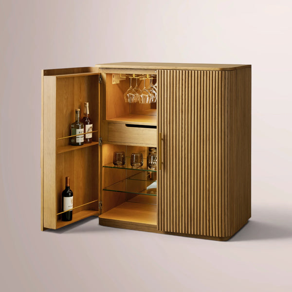Fanny Wood Bar Cabinet