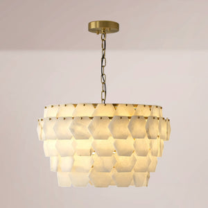 Havion Alabaster Hex Chandelier
