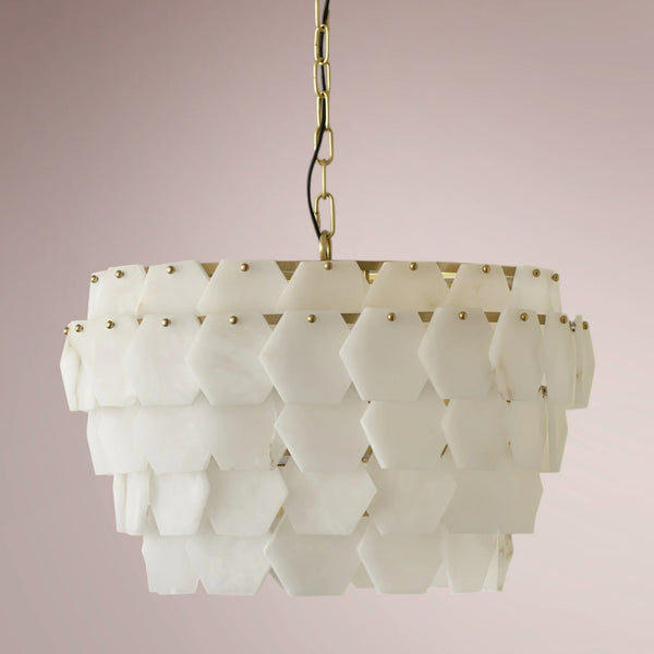 Havion Alabaster Hex Chandelier