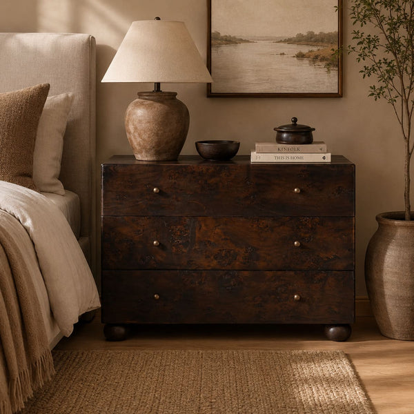 Alaric 3-Drawer Nightstand
