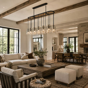 Lucerne Clear Glass Linear Chandelier