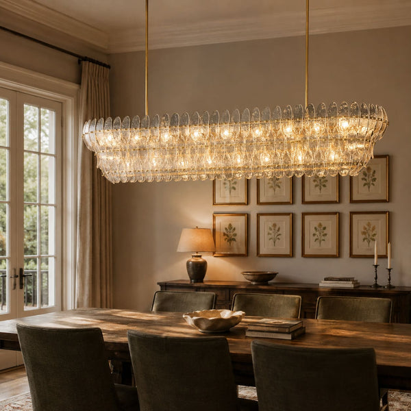 Amilar Clear Glass Linear Chandelier
