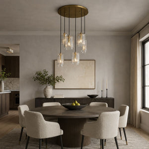 Lucerne Clear Glass Cluster Chandelier