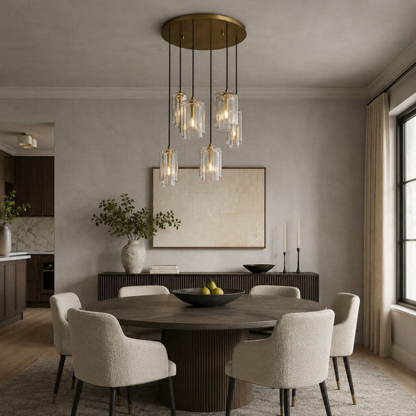 Lucerne Clear Glass Cluster Chandelier