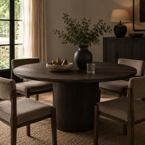 Calvane Pedestal Round Dining Table