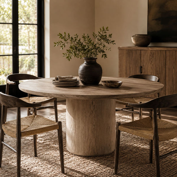 Calvane Pedestal Round Dining Table