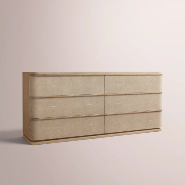 Linee Shagreen Drawer Dresser