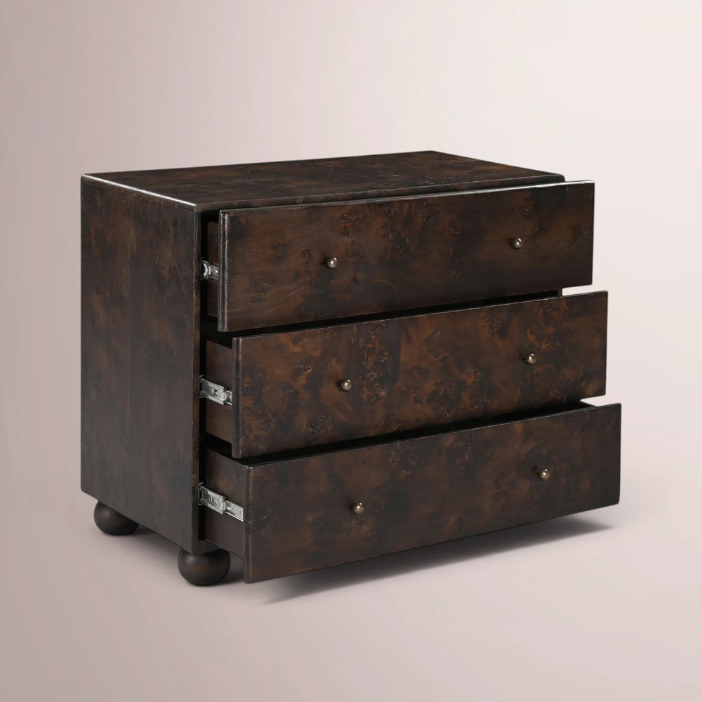 Alaric 3-Drawer Nightstand