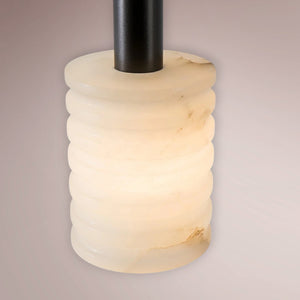 Orvian Ribbed Alabaster Pendant