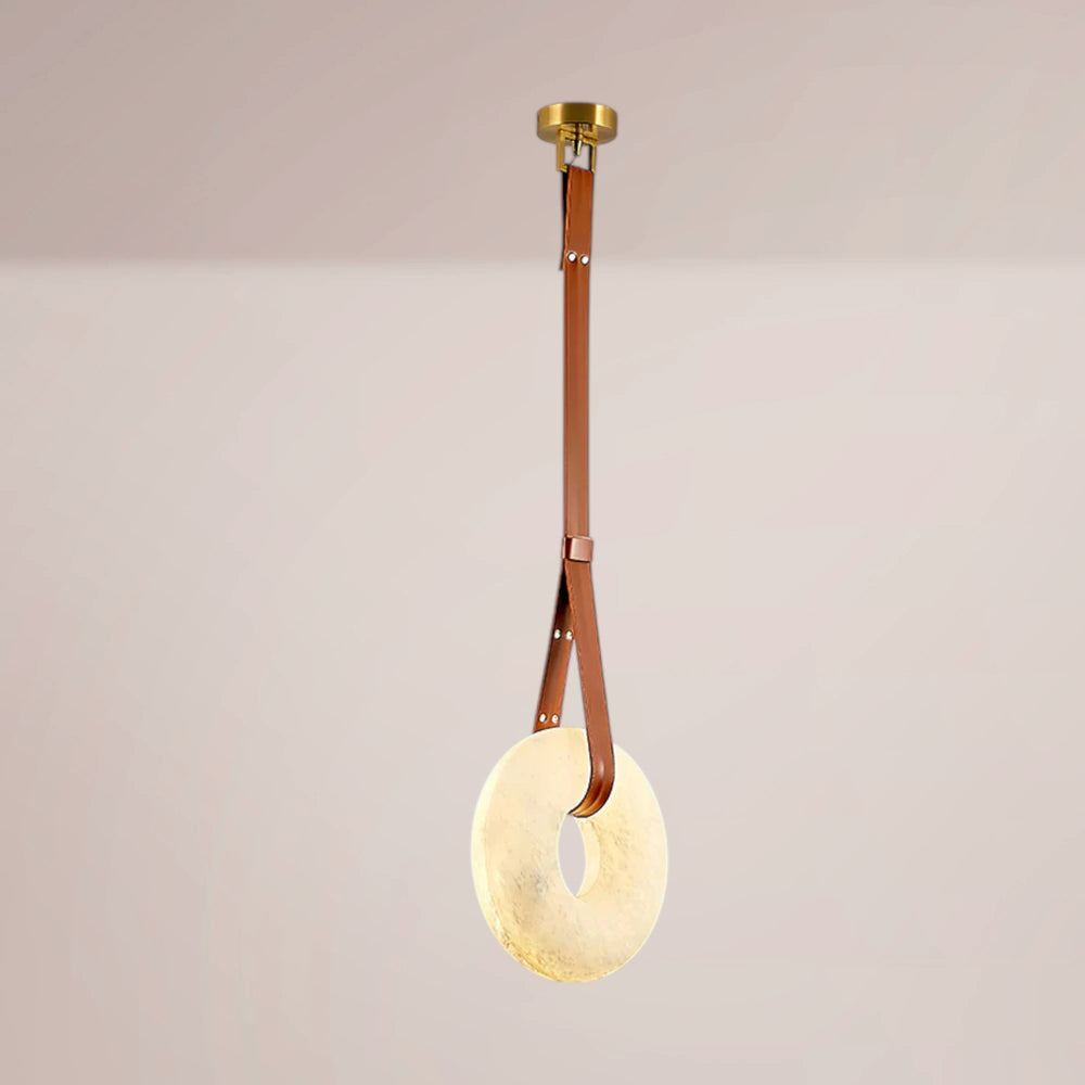 Torven Loop Ring Alabaster Pendant